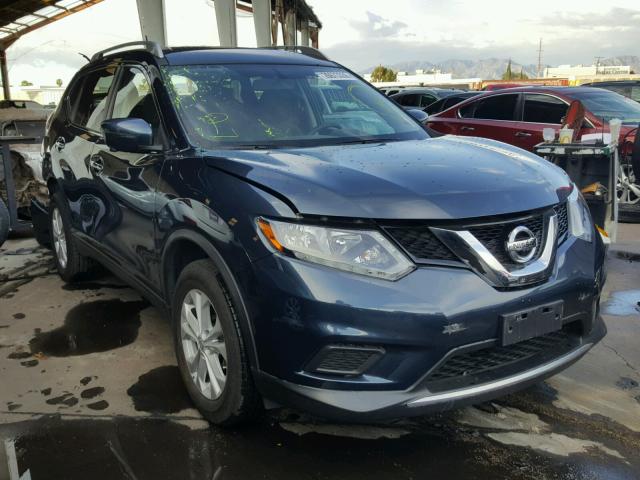 KNMAT2MV1GP637302 - 2016 NISSAN ROGUE S BLUE photo 1