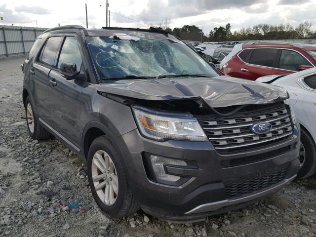 1FM5K7D81HGD24713 - 2017 FORD EXPLORER X GRAY photo 1