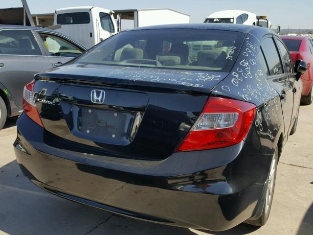 2HGFB2F88CH329480 - 2012 HONDA CIVIC EX BLACK photo 4