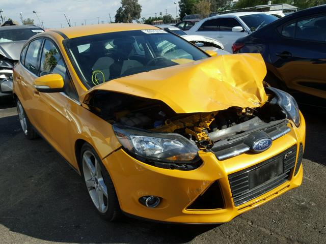 1FAHP3N27CL244070 - 2012 FORD FOCUS TITA YELLOW photo 1