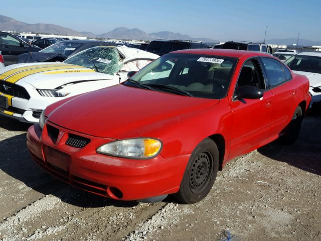 1G2NF52F54M620073 - 2004 PONTIAC GRAND AM S RED photo 2