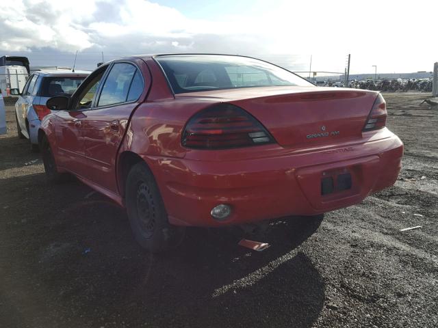 1G2NF52F54M620073 - 2004 PONTIAC GRAND AM S RED photo 3