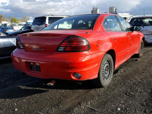 1G2NF52F54M620073 - 2004 PONTIAC GRAND AM S RED photo 4