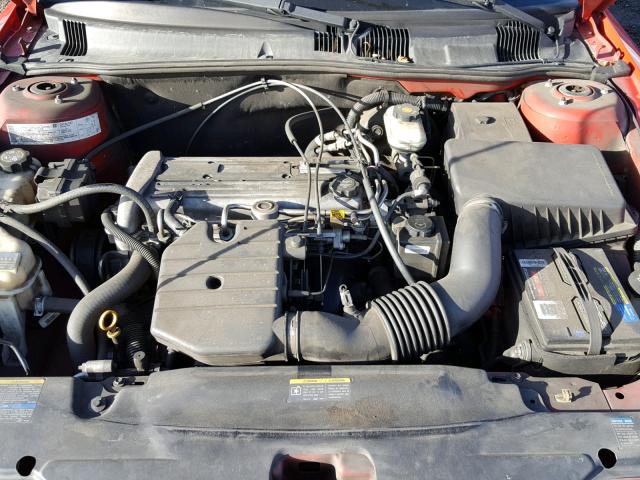 1G2NF52F54M620073 - 2004 PONTIAC GRAND AM S RED photo 7