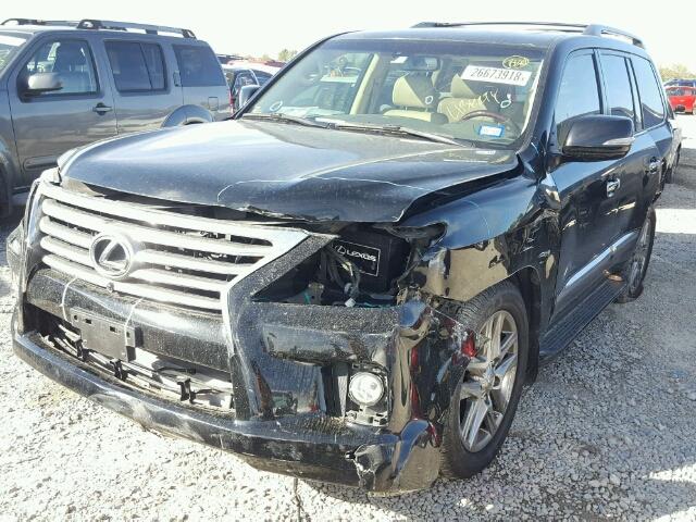 JTJHY7AX4D4108228 - 2013 LEXUS LX 570 BLACK photo 2