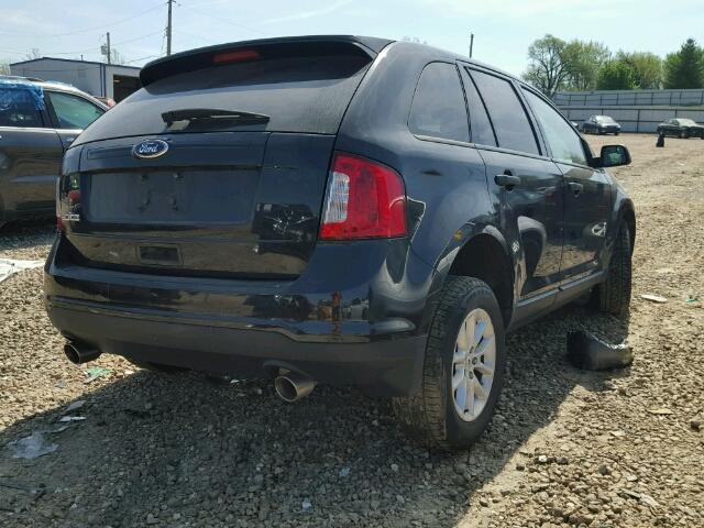 2FMDK3GC2DBC41121 - 2013 FORD EDGE SE BLACK photo 4