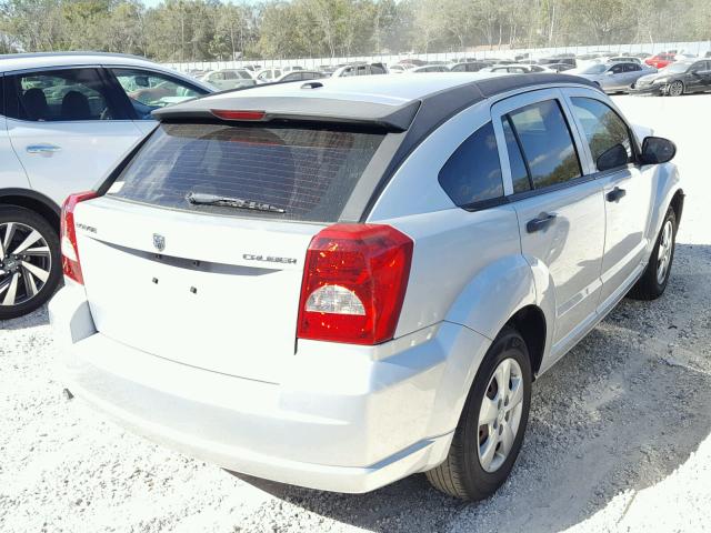 1B3CB1HA6AD677642 - 2010 DODGE CALIBER EX SILVER photo 4