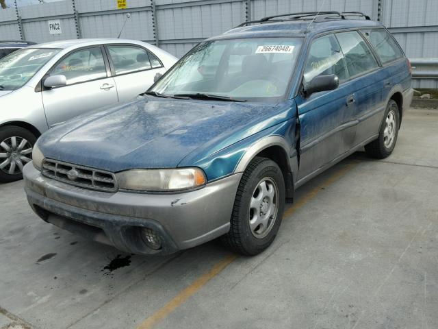 4S3BG6858T7976501 - 1996 SUBARU LEGACY OUT GREEN photo 2