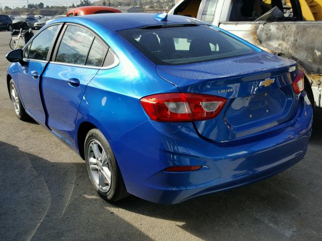 1G1BE5SM7H7213787 - 2017 CHEVROLET CRUZE LT BLUE photo 3