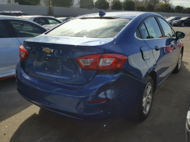 1G1BE5SM7H7213787 - 2017 CHEVROLET CRUZE LT BLUE photo 4