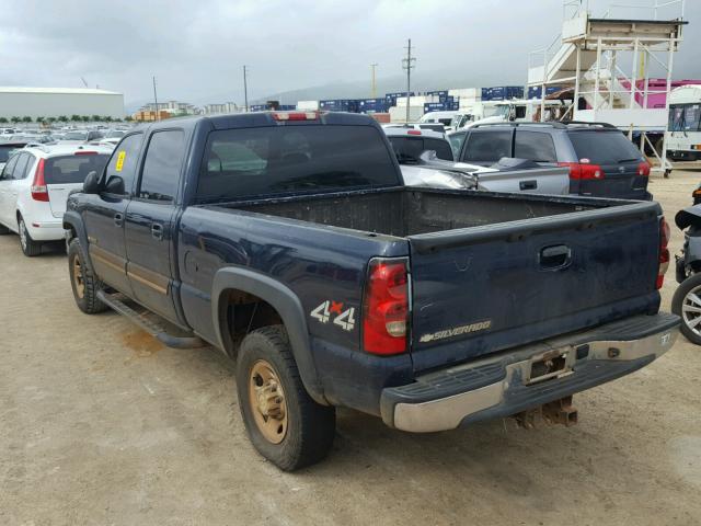 1GCGK13UX6F108824 - 2006 CHEVROLET SILVERADO BLUE photo 3