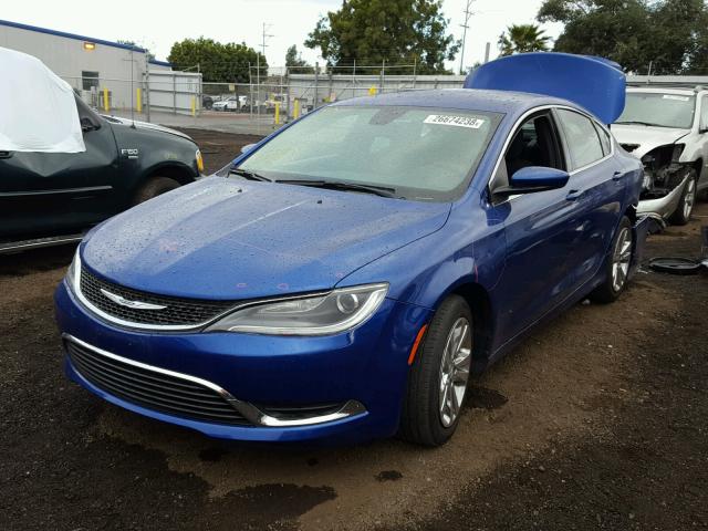 1C3CCCAB3GN107986 - 2016 CHRYSLER 200 LIMITE BLUE photo 2