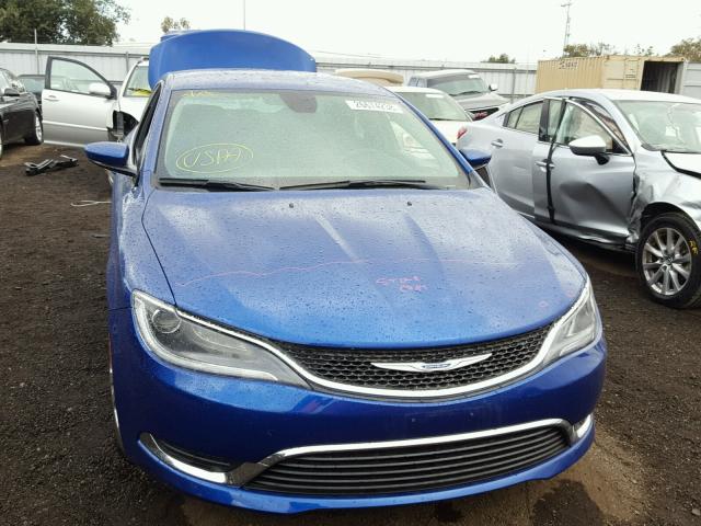 1C3CCCAB3GN107986 - 2016 CHRYSLER 200 LIMITE BLUE photo 9