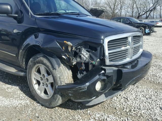 1D4HB58286F134361 - 2006 DODGE DURANGO LI BLACK photo 9