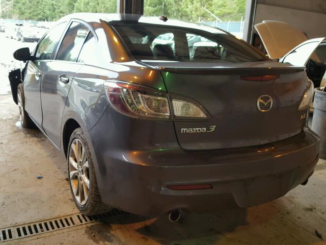 JM1BL1W65B1429570 - 2011 MAZDA 3 S CHARCOAL photo 3