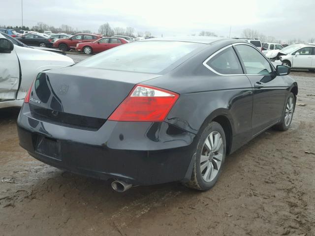 1HGCS12729A002574 - 2009 HONDA ACCORD EX BLACK photo 4