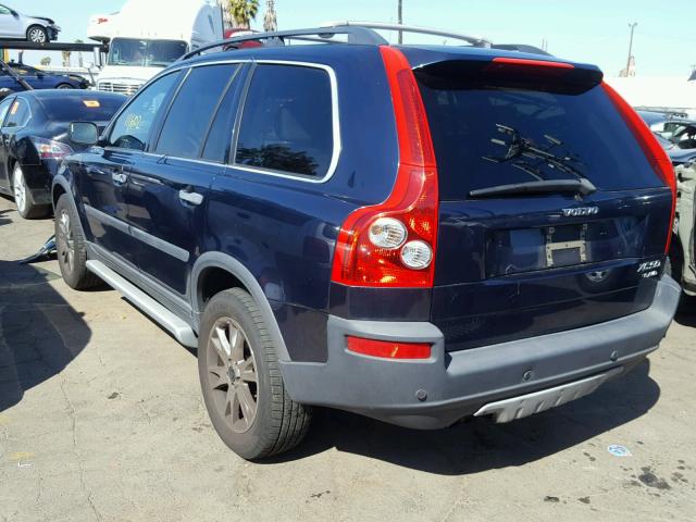 YV1CZ91H041066019 - 2004 VOLVO XC90 T6 BLUE photo 3