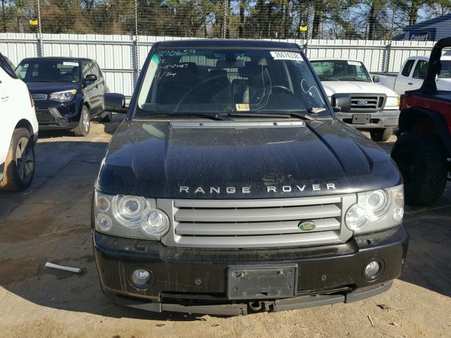 SALMF15418A270659 - 2008 LAND ROVER RANGE ROVE BLACK photo 9