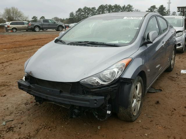 KMHDH4AE7DU723852 - 2013 HYUNDAI ELANTRA GL GRAY photo 2