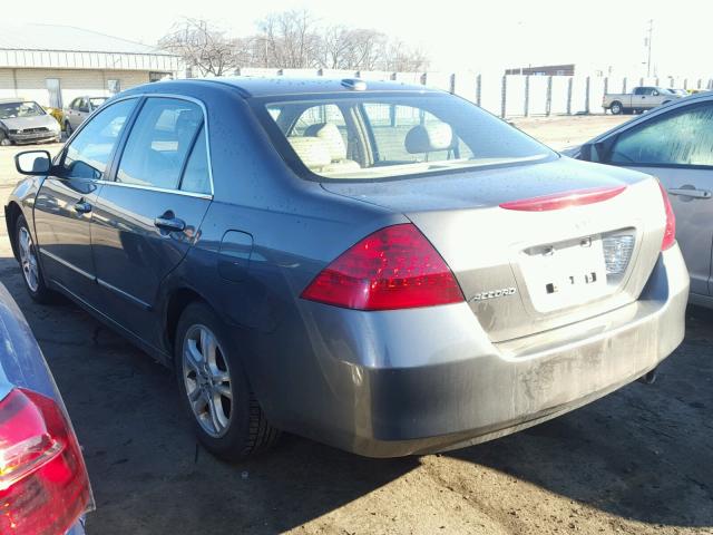 1HGCM56836A075601 - 2006 HONDA ACCORD EX GRAY photo 3