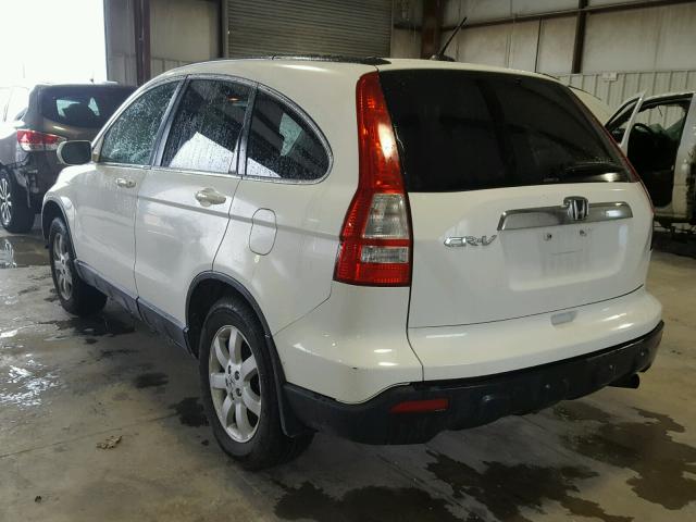 JHLRE48707C039345 - 2007 HONDA CR-V EXL WHITE photo 3