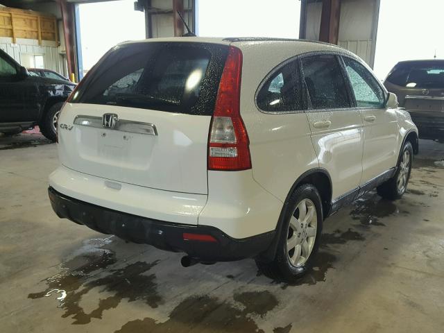 JHLRE48707C039345 - 2007 HONDA CR-V EXL WHITE photo 4