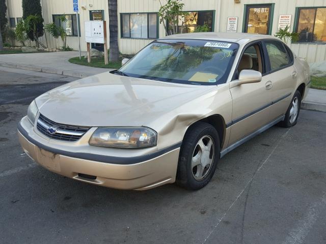 2G1WF52E6Y9149652 - 2000 CHEVROLET IMPALA GOLD photo 2