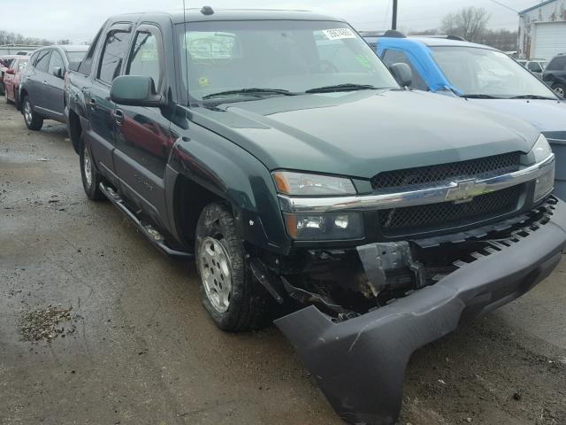 3GNEK12T14G110240 - 2004 CHEVROLET AVALANCHE GREEN photo 1