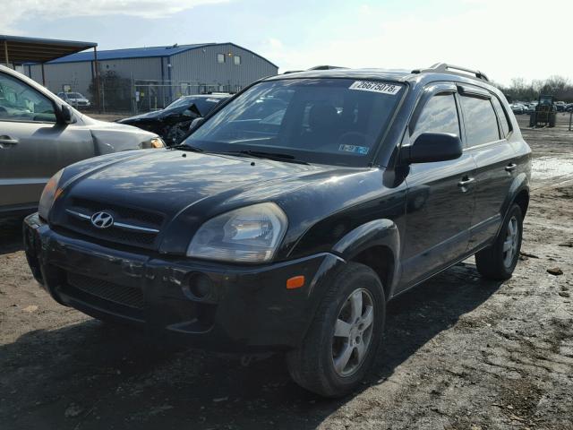 KM8JM12B46U350841 - 2006 HYUNDAI TUCSON GL BLACK photo 2