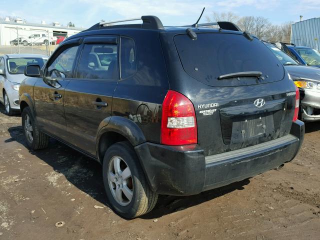 KM8JM12B46U350841 - 2006 HYUNDAI TUCSON GL BLACK photo 3