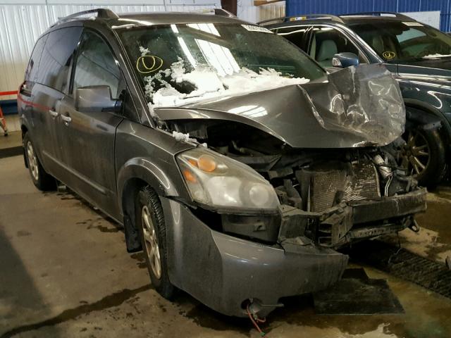 5N1BV28U59N105318 - 2009 NISSAN QUEST S GRAY photo 1