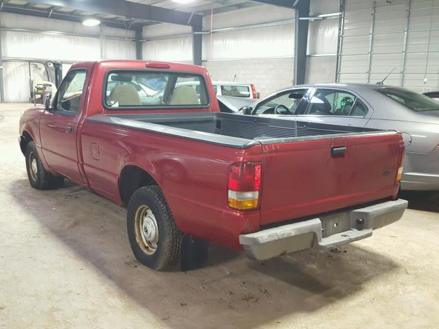 1FTCR10AXVTA29321 - 1997 FORD RANGER RED photo 3