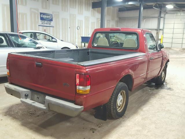 1FTCR10AXVTA29321 - 1997 FORD RANGER RED photo 4
