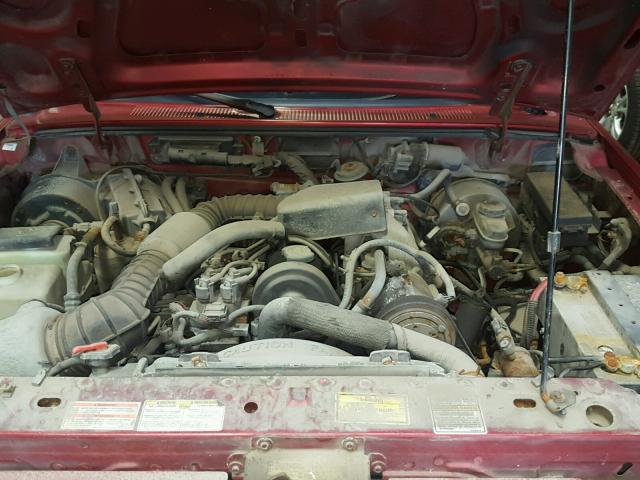 1FTCR10AXVTA29321 - 1997 FORD RANGER RED photo 7