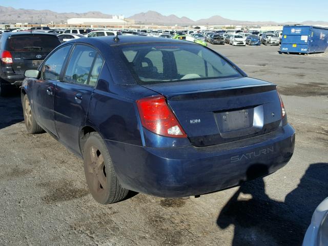 1G8AL55F07Z169389 - 2007 SATURN ION LEVEL BLUE photo 3