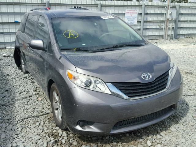 5TDKK3DC5BS128243 - 2011 TOYOTA SIENNA LE CHARCOAL photo 1