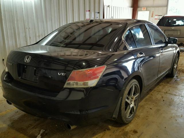 1HGCP36898A045369 - 2008 HONDA ACCORD EXL BLACK photo 4