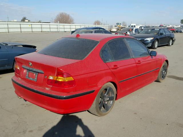 WBAET37474NJ42987 - 2004 BMW 325 I RED photo 4