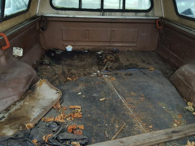 1FTEF14N2GPA41540 - 1986 FORD F150 BROWN photo 6