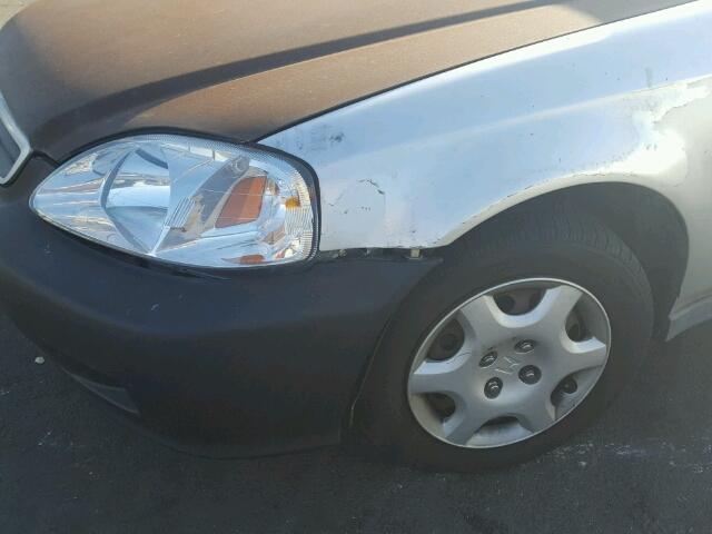 1HGEJ8247YL099512 - 2000 HONDA CIVIC EX ვერცხლისფერი ფოტო 9