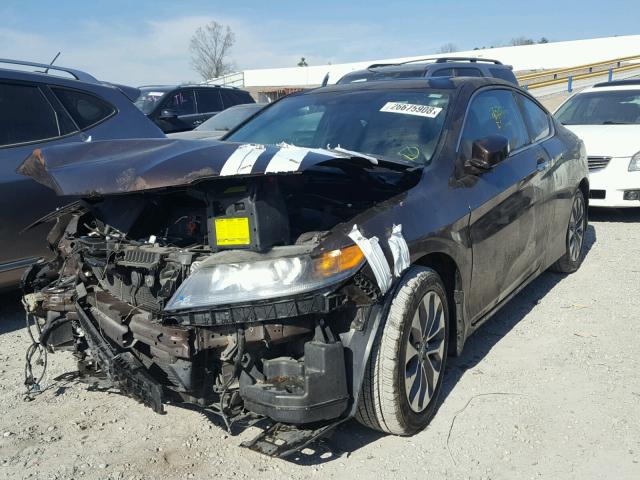 1HGCT1B82EA015227 - 2014 HONDA ACCORD EXL BROWN photo 2