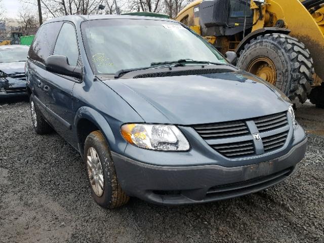 1D4GP25B16B592363 - 2006 DODGE CARAVAN SE BLUE photo 1