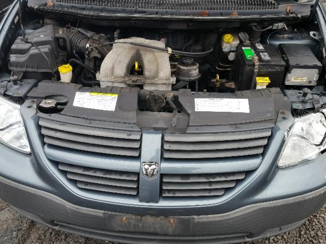 1D4GP25B16B592363 - 2006 DODGE CARAVAN SE BLUE photo 7