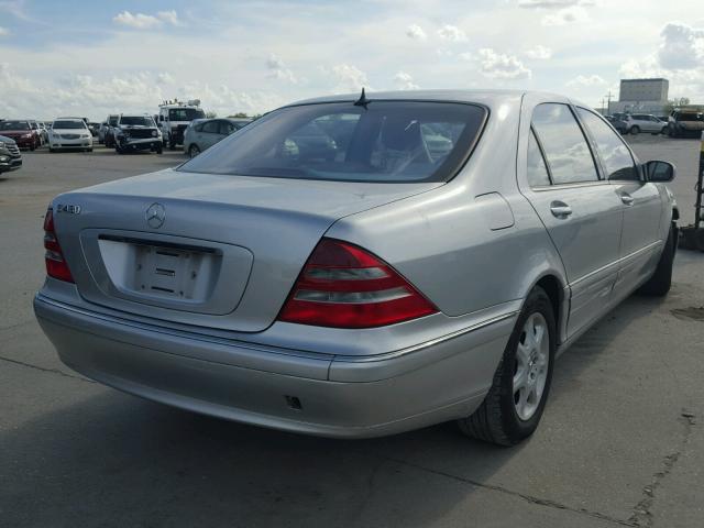 WDBNG70J71A205053 - 2001 MERCEDES-BENZ S 430 SILVER photo 4