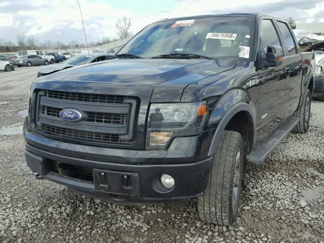 1FTFW1ET6DKD79663 - 2013 FORD F150 SUPER BLACK photo 2