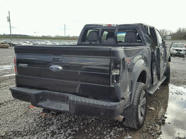 1FTFW1ET6DKD79663 - 2013 FORD F150 SUPER BLACK photo 4