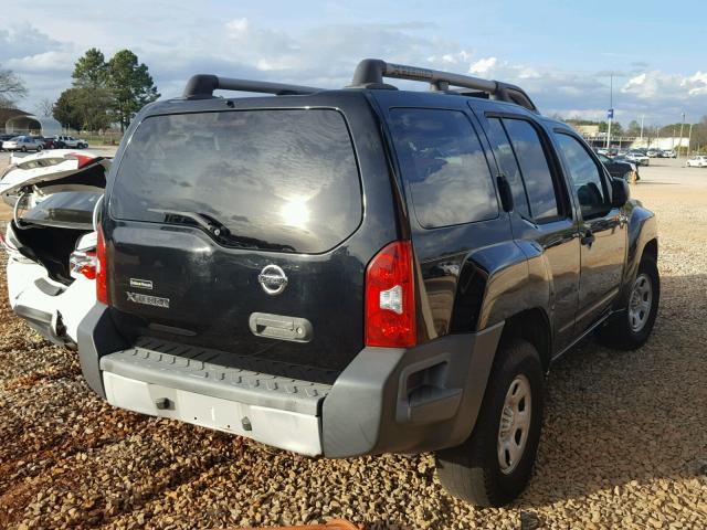 5N1AN0NU6BC509041 - 2011 NISSAN XTERRA OFF BLACK photo 4