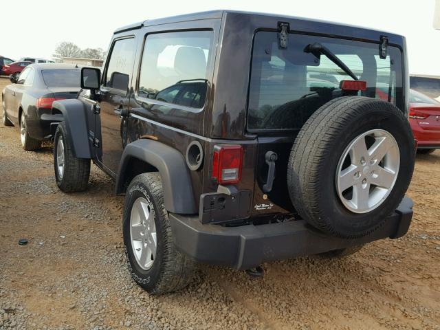 1C4AJWAG0DL644716 - 2013 JEEP WRANGLER S BROWN photo 3