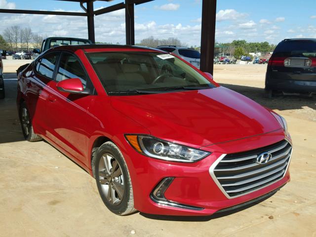 5NPD84LFXHH133946 - 2017 HYUNDAI ELANTRA SE RED photo 1