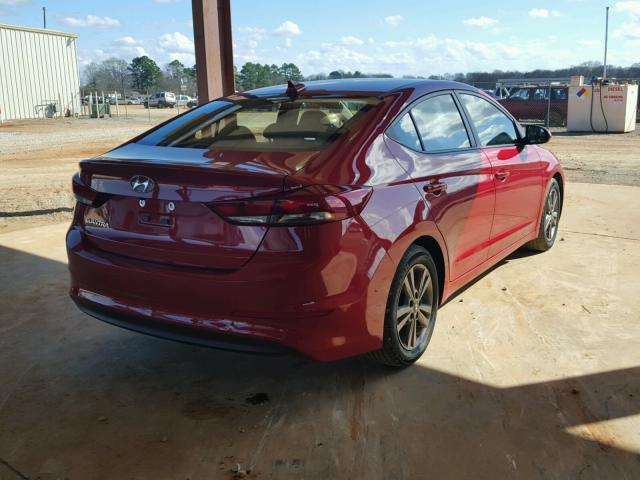 5NPD84LFXHH133946 - 2017 HYUNDAI ELANTRA SE RED photo 4